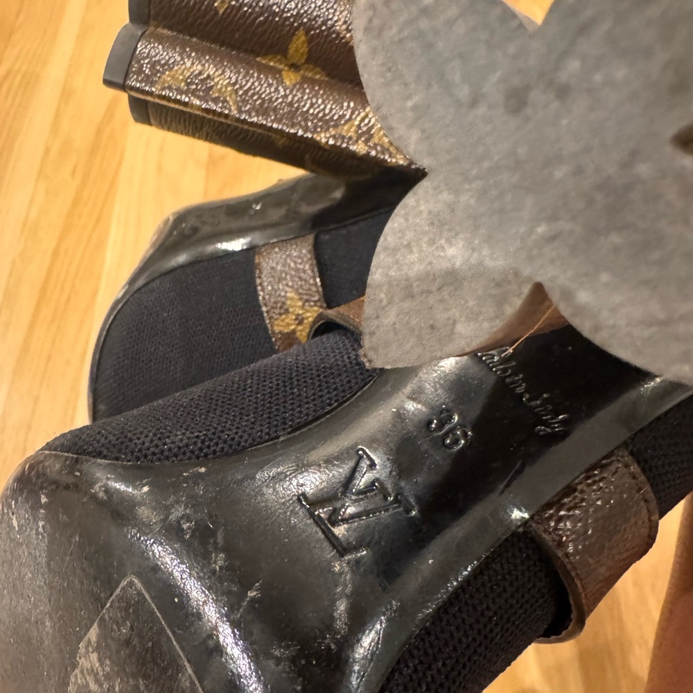 Louis Vuitton Monogrammed Sock Boots - Picture 7 of 7